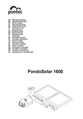 Pontec PondoSolar 1600 Operating Instructions Manual