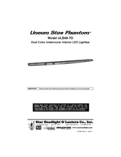 Star Headlight & Lantern Lineum Star Phantom ULB48-TD Instructions Manual