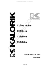 Kalorik USK CM 4 Operating Instructions Manual