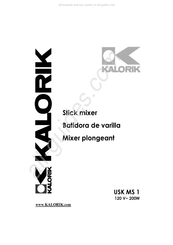 Kalorik USK MS 1 Operating Instructions Manual