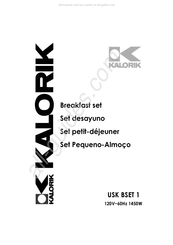 Kalorik USK BSET 1 Operating Instructions Manual