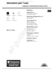 Hotpoint Ariston MBL 2011 CS/HA Operating Instructions Manual