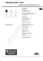 Hotpoint Ariston MBT 2022 CZ/HA Operating Instructions Manual