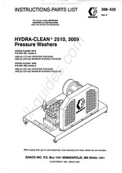 Graco Hydra-Clean 2510 Instructions-Parts List Manual