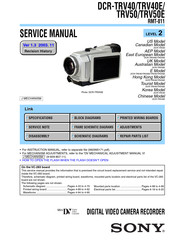 Sony DCR-TRV40 Service Manual