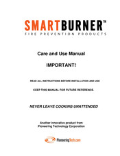 Pioneering Technologies SMART BURNER Care And Use Manual