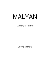 Malyan MA10 User Manual