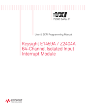 Keysight E1459A User & Scpi Programming Manual