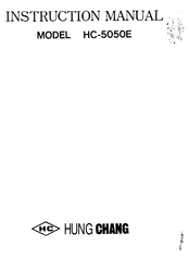 Hung Chang HC-5050E Instruction Manual