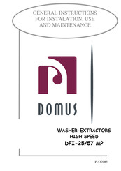 Domus DFI-57 MP General Instructions For Instalation, Use And Maintenance