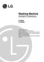 LG F1258RD9 Owner's Manual
