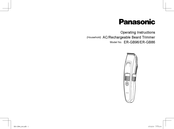Panasonic ER-GB86 Operating Instructions Manual