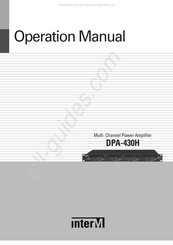 Inter-m DPA-430H Operation Manual