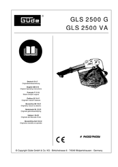 Gude GLS 2500 VA Original Operating Instructions