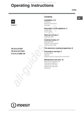 Indesit FI 53 K.A IX/BK UK Operating Instructions Manual