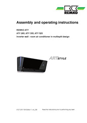 REMKO ATY 356 Assembly And Operating Instructions Manual