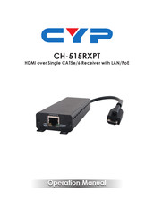Cypress CH-515RXPT Operation Manual