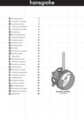 Hans Grohe Raindance Rainfall Assembly Instructions Manual