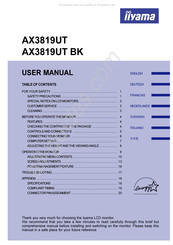 Iiyama AX3819UT BK User Manual
