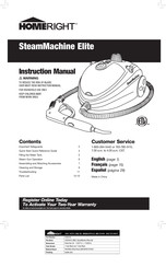 Homeright SteamMachine Elite Instruction Manual