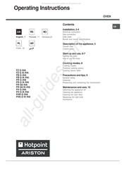 Hotpoint Ariston FHS G IX/HA Operating Instructions Manual