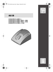 Fein ALG 20 Operating Instructions Manual