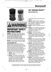 Honeywell 360 Degrees Surround Heater HZ-0360 Series Instruction Manual