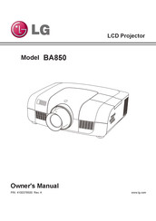LG BA850 Owner's Manual