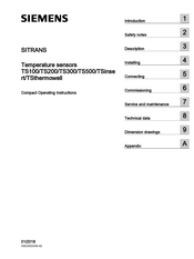 Siemens SITRANS TS500 Compact Operating Instructions