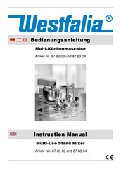 Westfalia 87 83 04 Instruction Manual