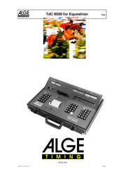 ALGE-Timing TdC 8000 Manual