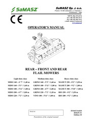 SaMASZ MIDO 180 Operator's Manual