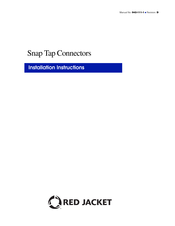 Red Jacket Snap Tap Installation Instructions Manual