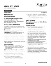 Martha Stewart MTS-MRM18 Operator's Manual