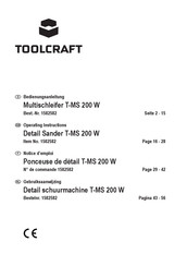 TOOLCRAFT T-MS 200 W Operating Instructions Manual