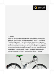 SMART ebike Supplement To The Original Operating Instructions