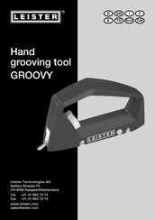 Leister GROOVY Operating Manual