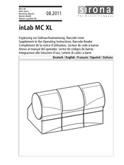 Sirona inLab MC XL Supplement To The Operating Instructions