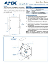 Amx CB-MXP-43-F Quick Start Manual
