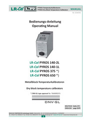 DRUCK & TEMPERATUR Leitenberger LR-Cal PYROS Series Operating Manual