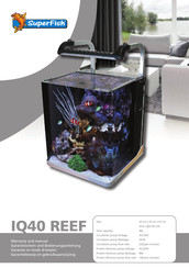 Aquadistri IQ40 Reef Warranty And Manual