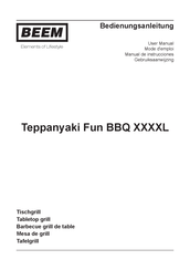 Beem Teppanyaki Fun BBQ XXXXL User Manual