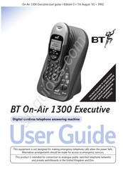 BT ON-AIR 1300 EXECUTIVE User Manual