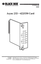 Black Box Async 232 422/530 Manual
