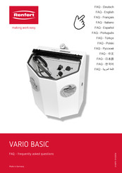Renfert Vario basic Faq