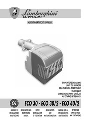 LAMBORGHINI ECO 30 Installation And Maintenance Manual