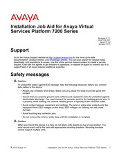 Avaya Virtual Services Platform 7200 Series Installation Manual