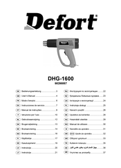 Defort DHG-1600 User Manual