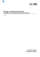 Homa Chromatic CH 291 DA Installation And Operation Instruction Manual
