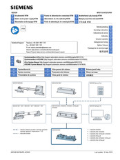 Siemens SIDOOR ATD400S Operating Instructions Manual